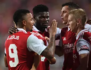 Arsenal Celebrates Second Goal Against Chelsea in Florida Cup 2022-23