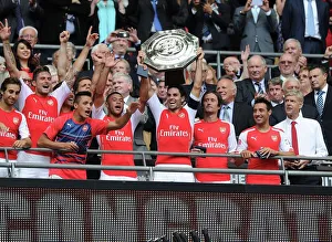Arsenal Champions: Arsene Wenger and His Team Celebrate FA Community Shield Victory (2014/15)
