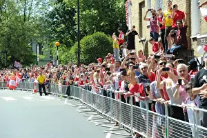 Arsenal Trophy Parade 2014 Prints: Arsenal Champions Parade: Triumphant Celebration through Islington, May 18, 2014