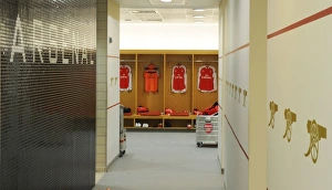 Arsenal V Bournemouth 2015-16 Prints: Arsenal Changing Room Before Arsenal vs Bournemouth, Premier League 2015-16