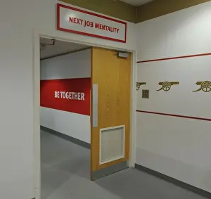 Arsenal V Chelsea 2015-16 Prints: Arsenal Changing Room Before Arsenal vs. Chelsea (2015-16)