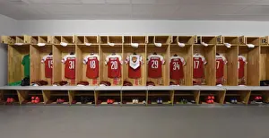 BATE Borisov V Arsenal 2018-19 Prints: Arsenal in the Changing Room Before BATE Borisov UEFA Europa League Clash