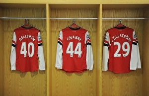 Arsenal V Swansea City 2013-14 Prints: Arsenal Changing Room: Bellerin