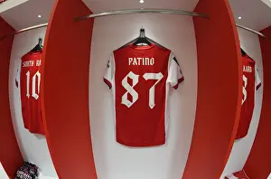 Arsenal Changing Room: Charlie Patino's Shirt Before Arsenal vs Sunderland Carabao Cup Quarterfinal