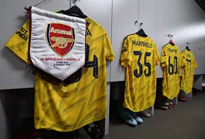 Arsenal in the Changing Room Before FC Barcelona Friendly, 2019