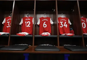 Leicester City V Arsenal 2022-23 Prints: Arsenal Changing Room: A Glimpse at Zinchenko