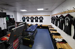 Arsenal Changing Room Before Huddersfield Town Match, Premier League 2017-18