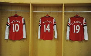 Arsenal V Aston Villa - 2012-13 Prints: Arsenal Changing Room: Jack Wilshere