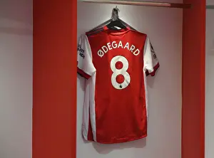 Arsenal Changing Room: Martin Odegaard's Shirt Before Arsenal vs Manchester City (2021-22)
