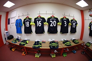 Southampton V Arsenal 2016-17 Prints: Arsenal Changing Room Before Match: Southampton vs. Arsenal (2016-17)