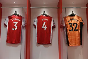 Arsenal Changing Room: Tierney, White, and Ramsdale Prepare for Arsenal v Burnley