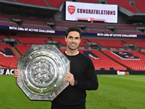 Arsenal Claim FA Community Shield Victory Over Liverpool: Mikel Arteta Celebrates