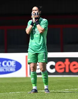 Arsenal Clinch FA WSL Title: Mannuela Zinsberger Reacts to Final Whistle vs. West Ham United Women