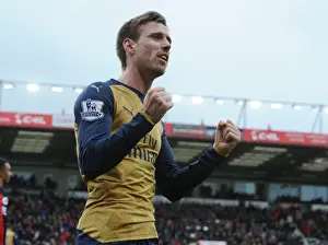 Bournemouth V Arsenal 2015-16 Prints: Arsenal Clinch Premier League Victory: Monreal's Goal Against Bournemouth Secures Title Triumph