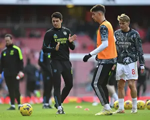 Arsenal Coach Carlos Cuesta Before Arsenal v Brighton & Hove Albion, Premier League 2023-24