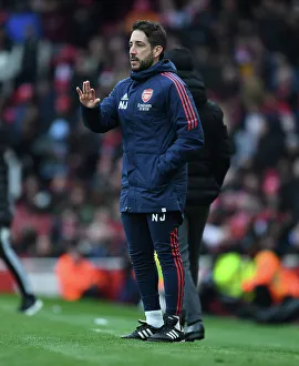 Arsenal Coach Nico Jover at the April 2023 Arsenal vs. Leeds United Premier League Match