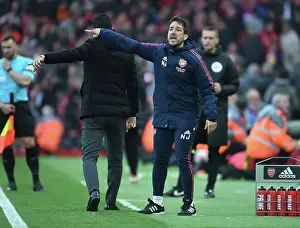 Arsenal Coach Nico Jover at Liverpool's Anfield During the 2022-23 Premier League Match