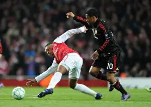 Arsenal V AC Milan 2011-12 Prints: Arsenal Crushes AC Milan: Oxlade-Chamberlain's Brilliance Leads 3-0 Victory in UEFA Champions League