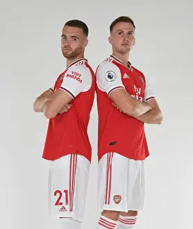 Arsenal Defenders Calum Chambers and Rob Holding at 2019-20 Pre-Season Training