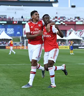 Arsenal Double Strike: Olayinka and John-Jules Celebrate Goalscoring Moment vs Colorado Rapids (2019)