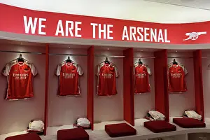 Arsenal V Crystal Palace 2023-24 Prints: Arsenal Dressing Room: Pre-Match Focus before Taking on Crystal Palace (2023-24)