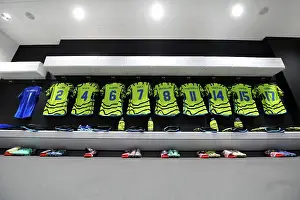 West Ham United V Arsenal - Carabao Cup 2023-24 Prints: Arsenal Dressing Room: Pre-Match Moments before West Ham Clash in Carabao Cup 2023-24