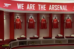 Arsenal V Crystal Palace 2023-24 Prints: Arsenal Dressing Room: Pre-Match Preparation vs Crystal Palace (2023-24)