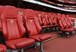 Arsenal Dugout: Arsenal v Leicester City, Premier League 2017-18