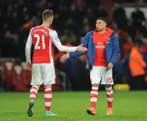 Arsenal Duo Chambers and Oxlade-Chamberlain: Post-Match Emotion (Arsenal v Southampton, 2014-15)