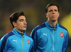 Arsenal Duo Hector Bellerin and Wojciech Szczesny Before UEFA Champions League Clash vs Borussia Dortmund