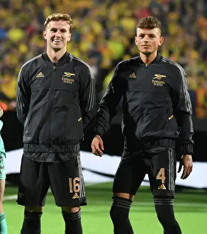 Bodø/Glimt V Arsenal 2022-23 Prints: Arsenal Duo Ready for Europa League Clash: Holding and White Before Bodo/Glimt Match