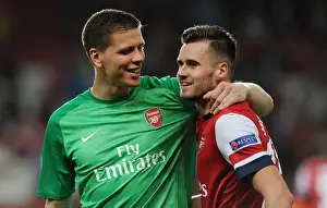 Arsenal Duo Wojciech Szczesny and Carl Jenkinson after UEFA Champions League Showdown vs Fenerbahce