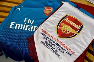 Arsenal Europa League Match Pennant: Arsenal vs. Östersunds FK (2017-18)
