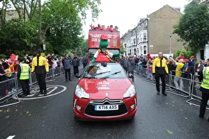 Arsenal FA Cup Final Victory Parade 2014-15 Prints: Arsenal FA Cup Parade. Emirates Stadium 31 / 5 / 15
