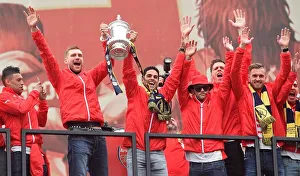 Arsenal FA Cup Final Victory Parade 2014-15 Prints: Arsenal FA Cup Triumph: 2014-15 Victory Parade