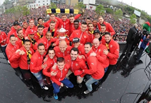 Arsenal FA Cup Final Victory Parade 2014-15 Collection: Arsenal FA Cup Victory Parade
