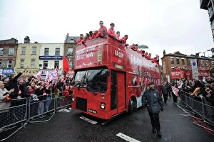 Arsenal FA Cup Final Victory Parade 2014-15 Collection: Arsenal FA Cup Victory Parade
