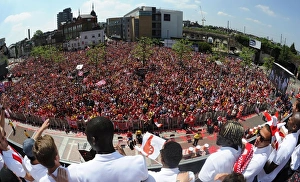 Arsenal FA Cup Victory Print: Sea of Celebration (2014). Art