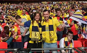 Arsenal FA Cup Victory: Triumphant Fans Celebrate at Wembley (4-0 vs Aston Villa, May 2015)