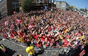 Arsenal FA Cup Victory: The Triumphant Parade through London, 2014