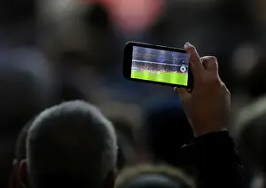 Arsenal V Crystal Palace 2016-17 Prints: Arsenal Fan Captures Emirates Stadium Before Arsenal vs Crystal Palace (2016-17)