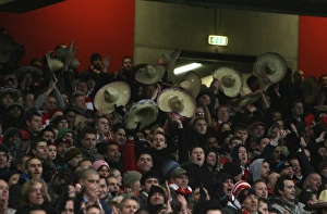 Arsenal V Plymouth Argyle - FA Cup 2008-09 Prints: Arsenal fans