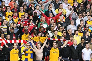 Liverpool v Arsenal 2008-9 Collection: Arsenal fans
