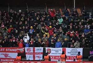 Arsenal Fans in Action at Bodø/Glimt vs Arsenal UEFA Europa League Match, 2022