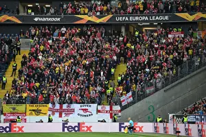 Eintracht Frankfurt V Arsenal 2019-20 Prints: Arsenal Fans in Action: Eintracht Frankfurt vs Arsenal, UEFA Europa League 2019-20