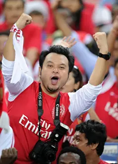 Malaysia XI V Arsenal 2012-13 Prints: Arsenal Fans in Action: Malaysia XI vs Arsenal (2012-13)