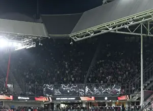 PSV Eindhoven V Arsenal 2022-23 Prints: Arsenal Fans in Action at PSV Eindhoven: UEFA Europa League Group A Match, 2022-23