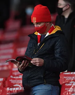 Arsenal V Burnley 2020-21 Prints: Arsenal Fan's Anticipation: Arsenal v Burnley, Premier League, Emirates Stadium