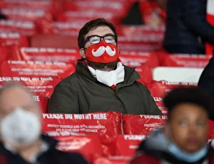 Arsenal V Burnley 2020-21 Prints: Arsenal Fan's Anticipation: Arsenal vs Burnley, Premier League, Emirates Stadium