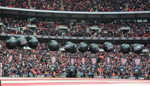 Arsenal V Birmingham City - Carlin Cup Final 2010-11 Prints: Arsenal fans. Arsenal 1: 2 Birmingham City, Carling Cup Final, Wembley Stadium